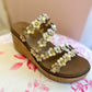 CORKY'S: Let's Be Friends Gold Floral Wedge