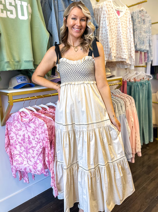 Scottie Smocked Maxi Dress