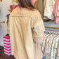 Chloe Corduroy Color Block Shacket
