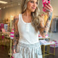 Harper Henley Tank - White