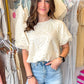 Elsie Bubble Sleeve Blouse