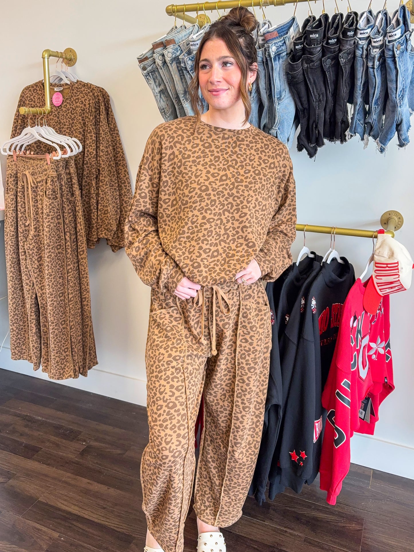 Lennon Leopard Oversized Sweatshirt