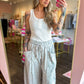 Wildflower Weekend Barrel Pants - Heather Grey