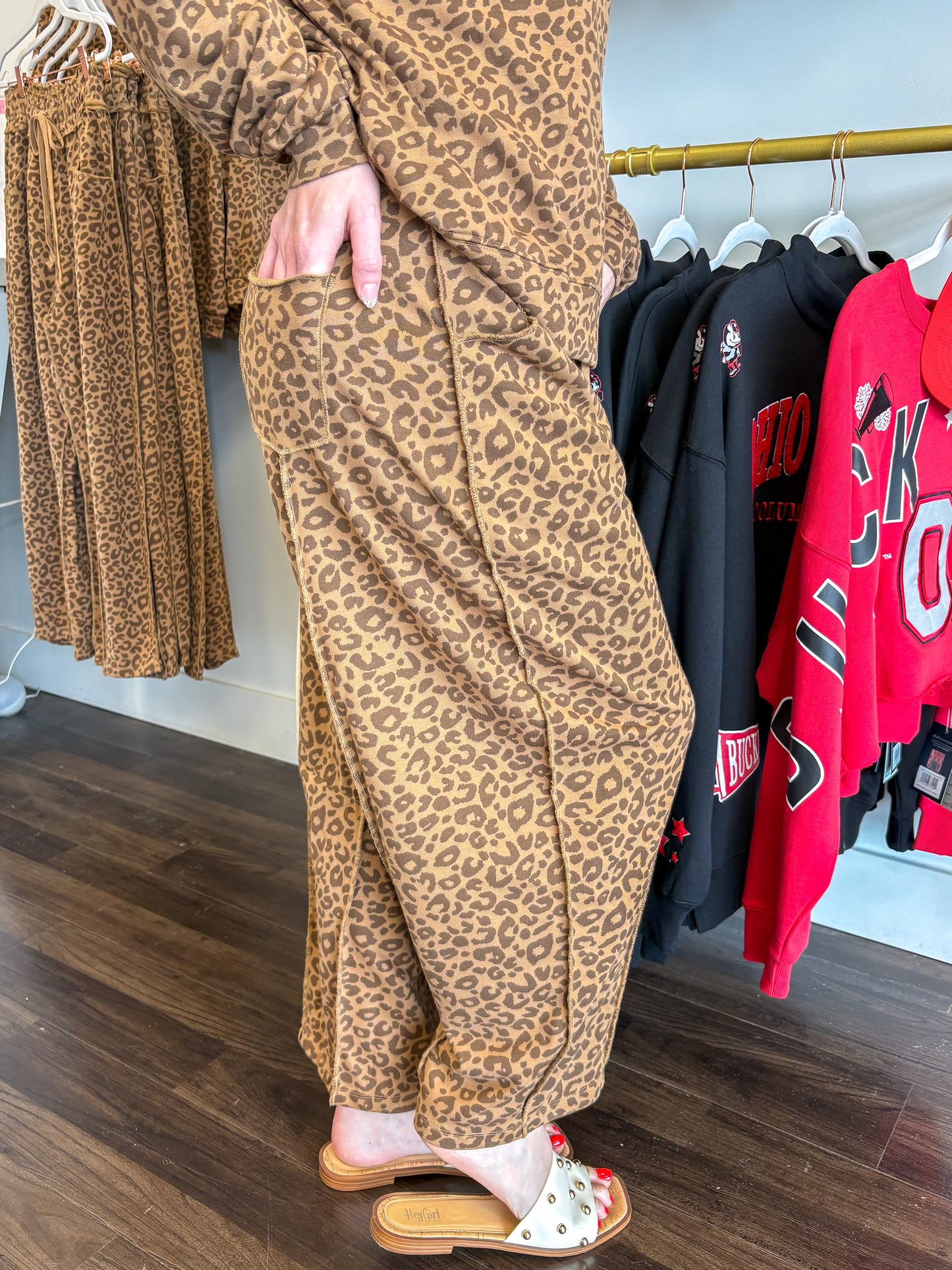 Lennon Leopard Barrel Pants