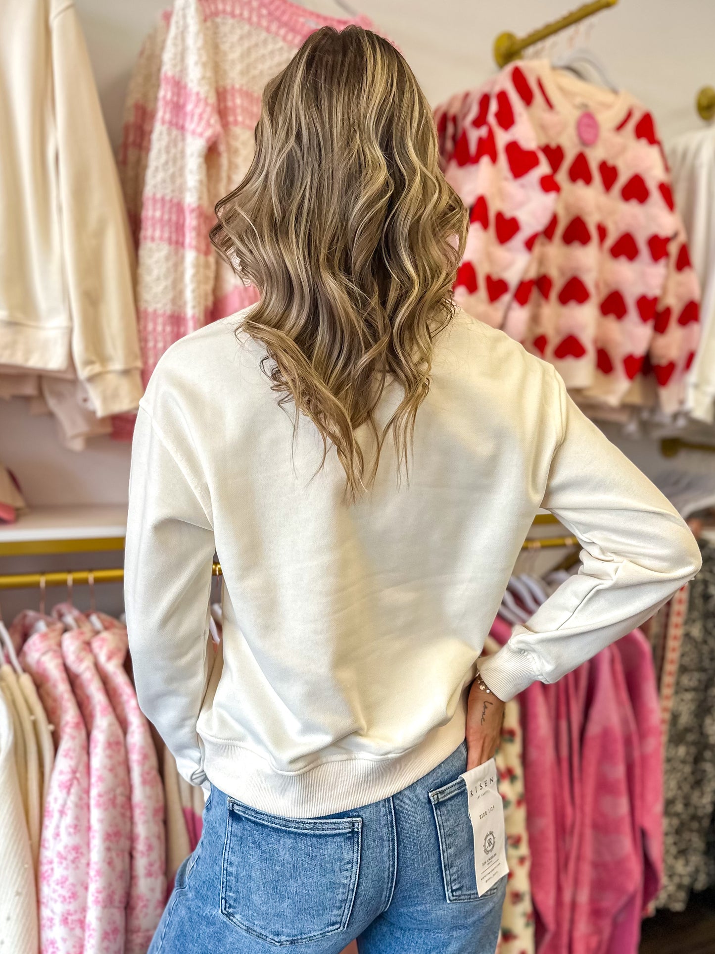 Heart Patchwork Sweatshirt