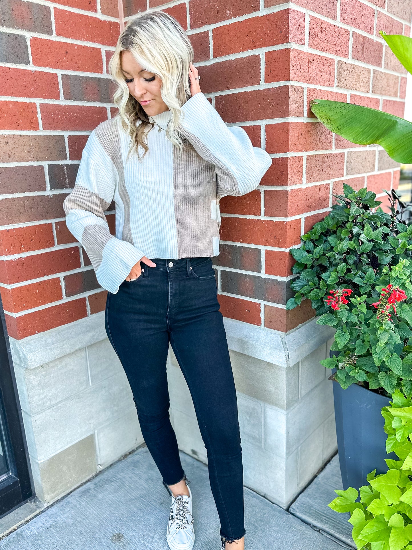 Caroline Color Block Sweater