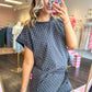 Sweet Spot Polka Dot Short Set - Blackish Charcoal