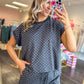 Sweet Spot Polka Dot Short Set - Blackish Charcoal