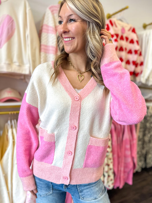 Blush & Bloom Sweater Cardigan