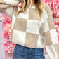 Coco Checkered Comfy Sweater