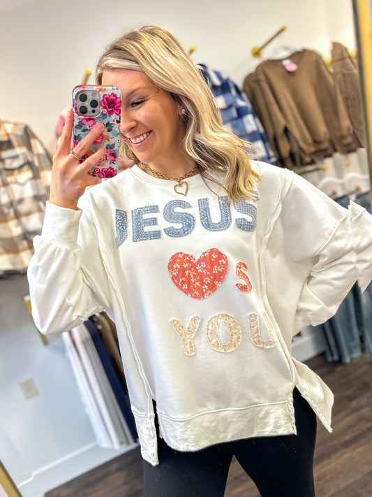 Jesus Loves You Pullover
