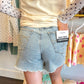 Drew High Waist Dad Judy Blue Shorts