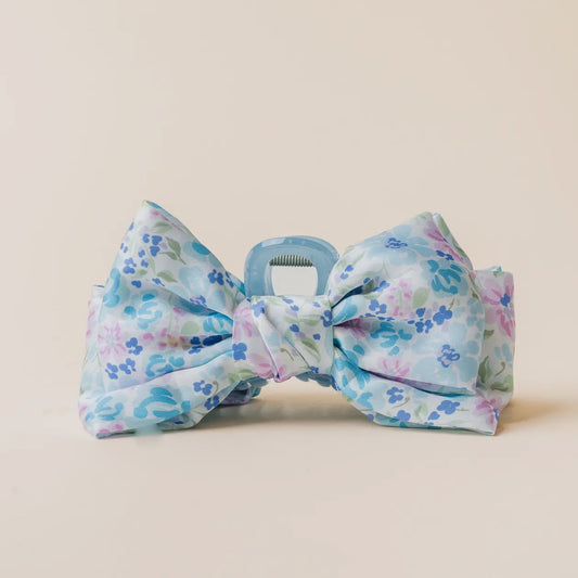 Satin Bow Claw Clip