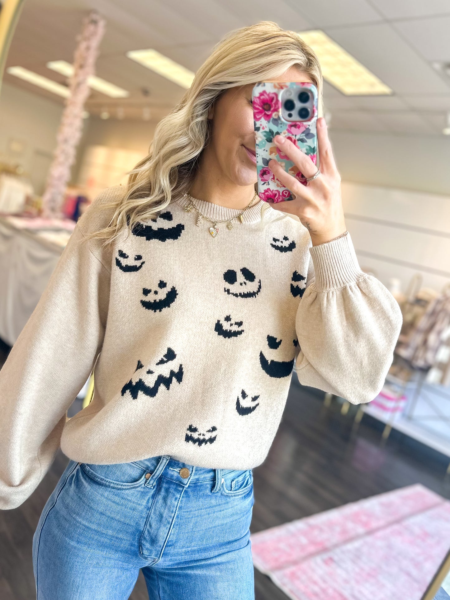 Spooky Smirks Sweater