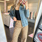 Blakely Barrel High Rise Leopard RISEN Jeans