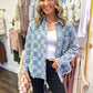 Checkered Chic Denim Shacket
