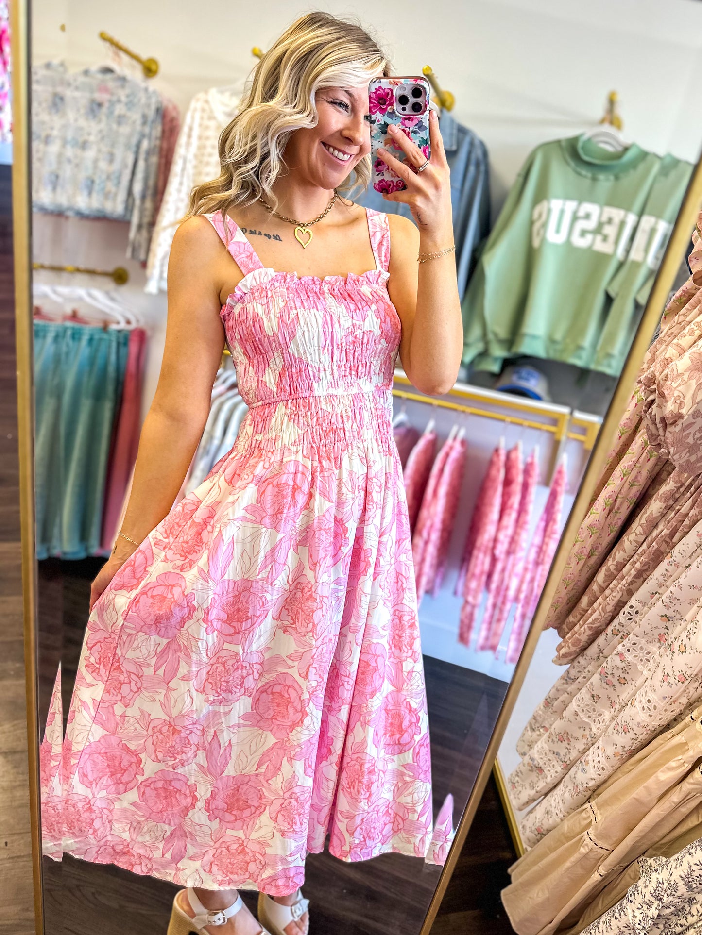 Briar Bloom Midi Dress