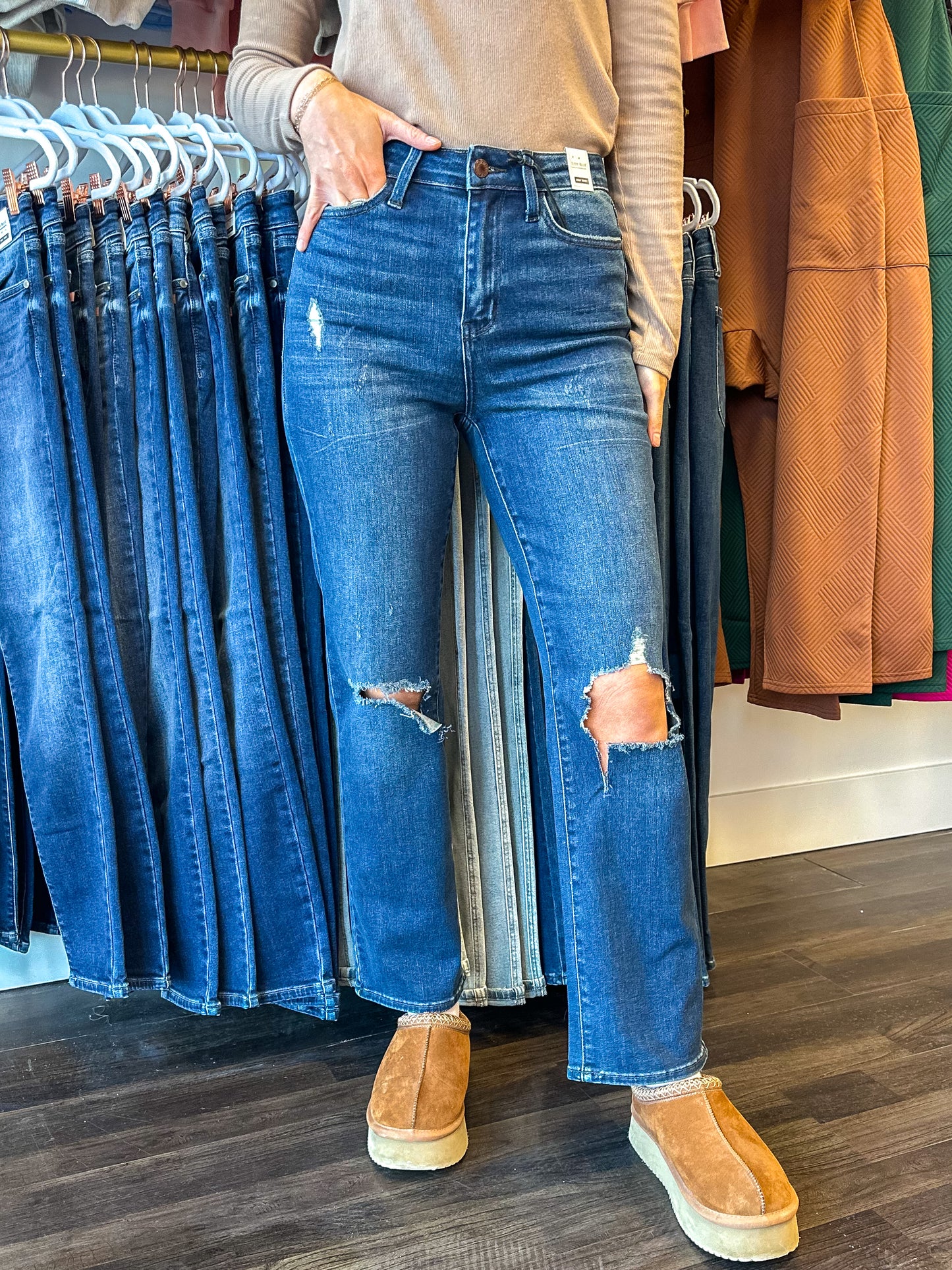 Rylie Ripped Dad Style Judy Blue Jeans
