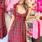 Piper Plaid Sleeveless Midi Dress