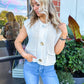 Beverly Button Knit Vest Top