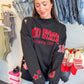 Ohio State All Over Scatter Oversized Funnel Neck | Gameday Social Apparel Co.®