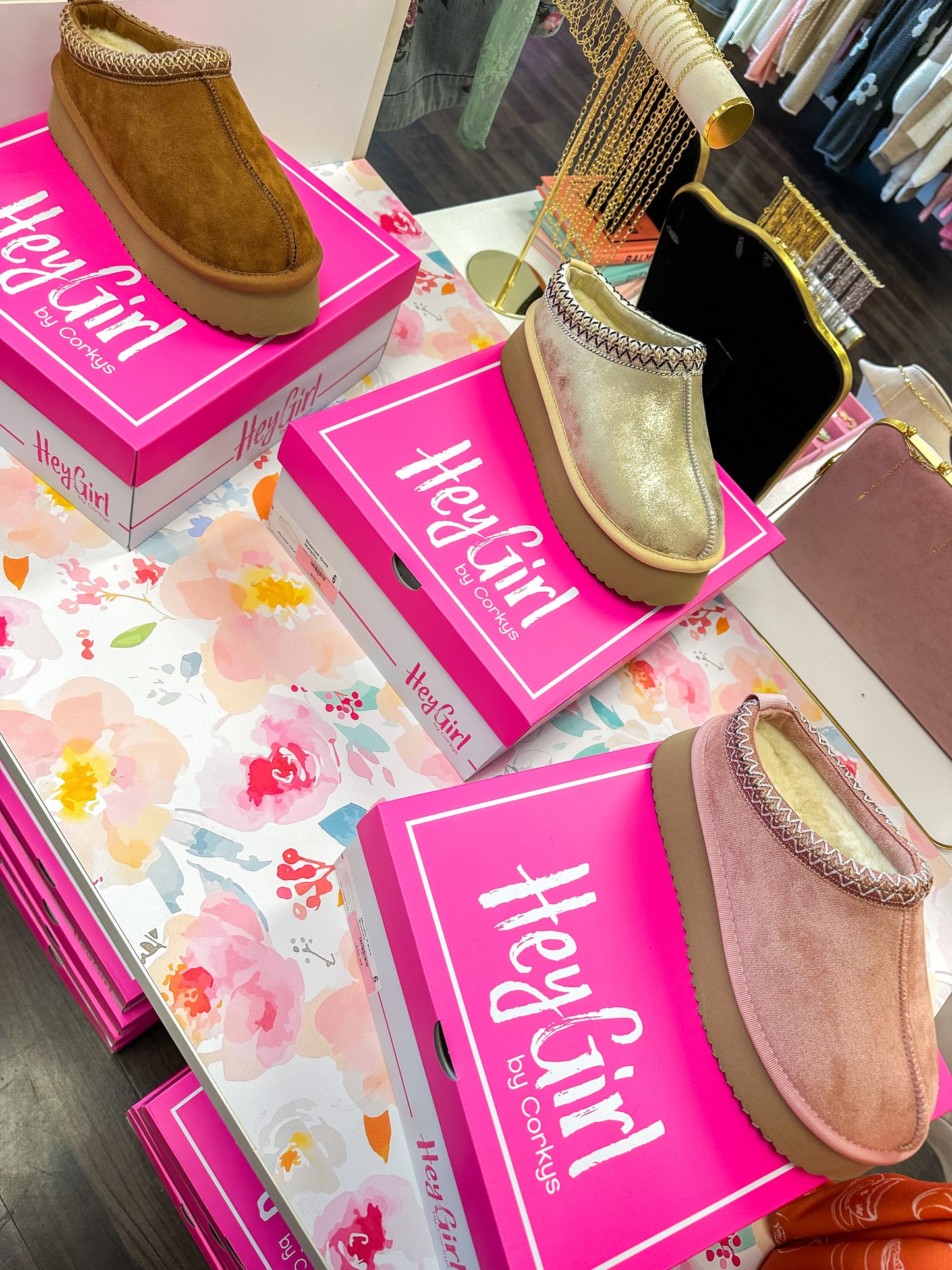 CORKY'S: Pillow Talk Blush Faux Suede Shoes