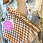 Westlyn Woven Bum Bag - Checkered Brown