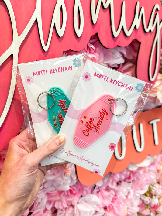Run On Coffee & Anxiety Keychain