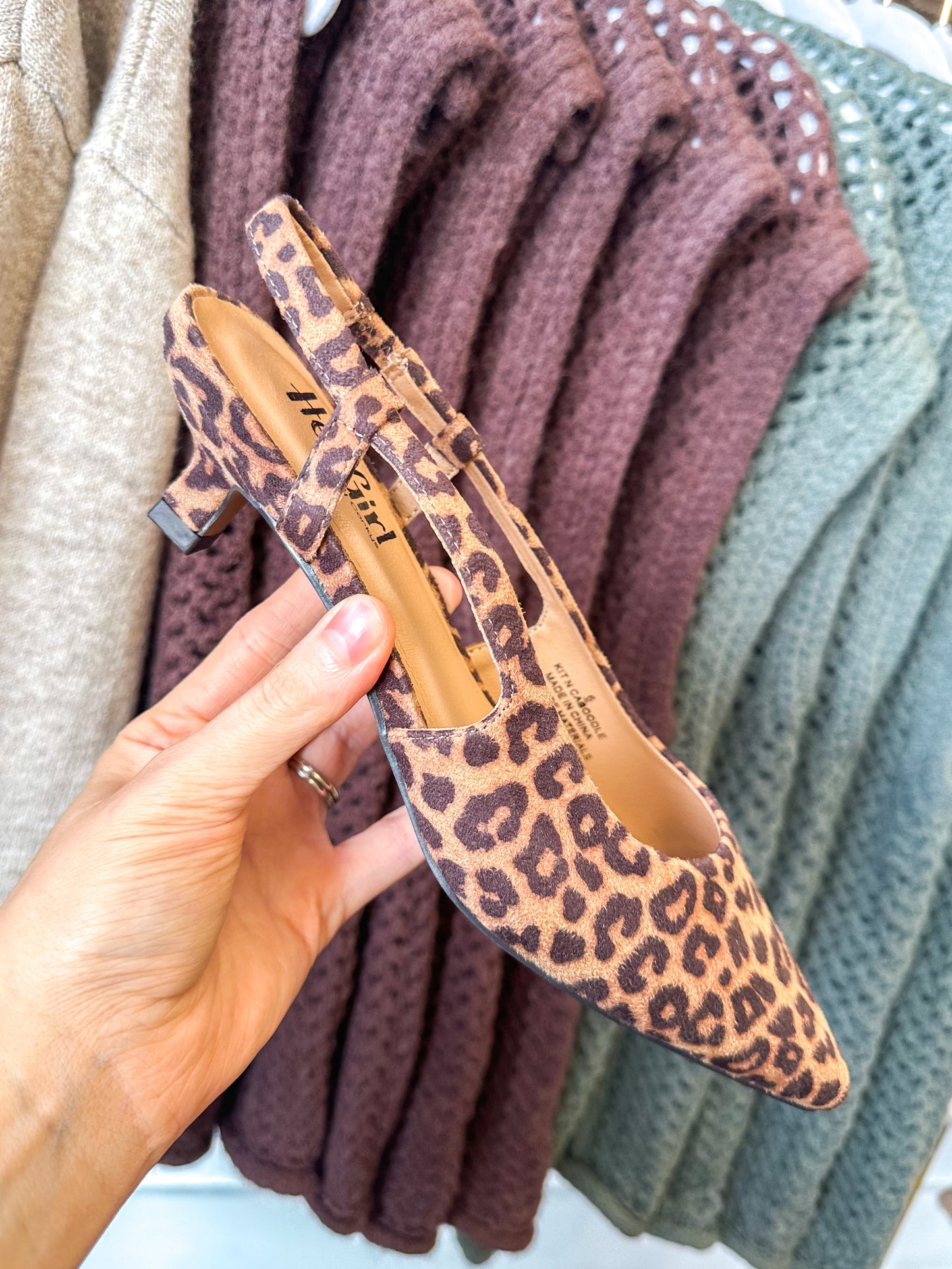 CORKY'S: Kit N Caboodle Kitten Heels - Leopard