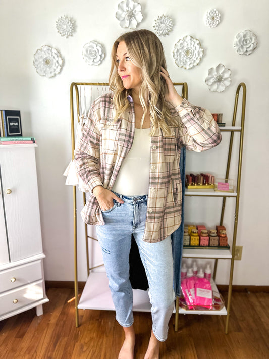 Finley Flannel Fleece Lined Shacket