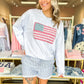 Floral Freedom Crewneck - Heather Grey