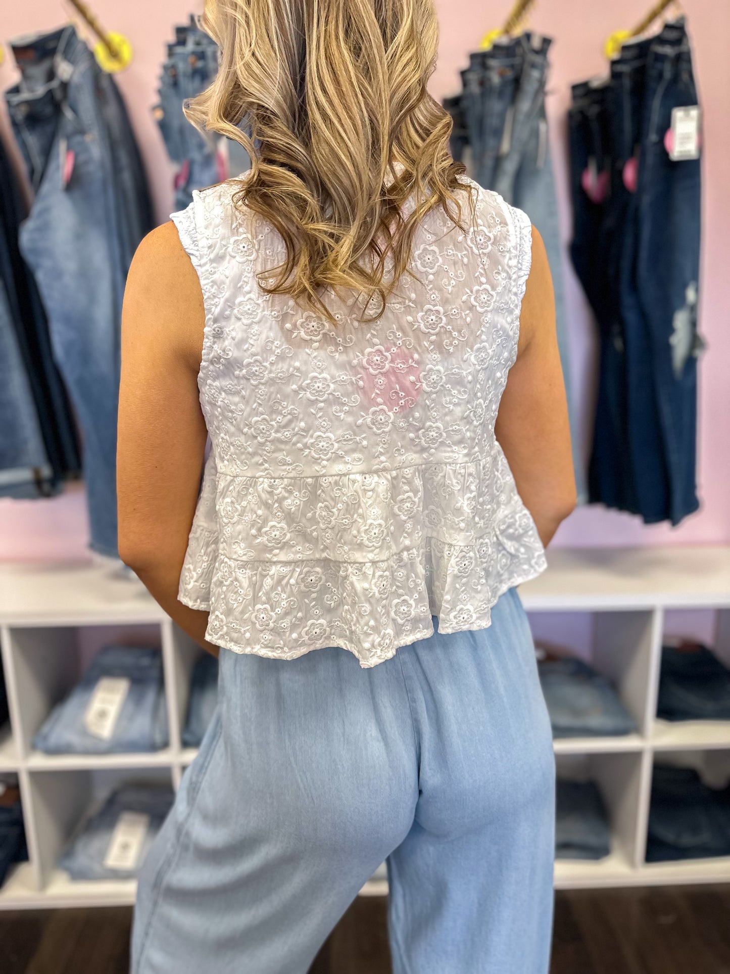 Reese Ruffle Tie Top