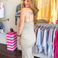 Saylor Stripe Midi Dress