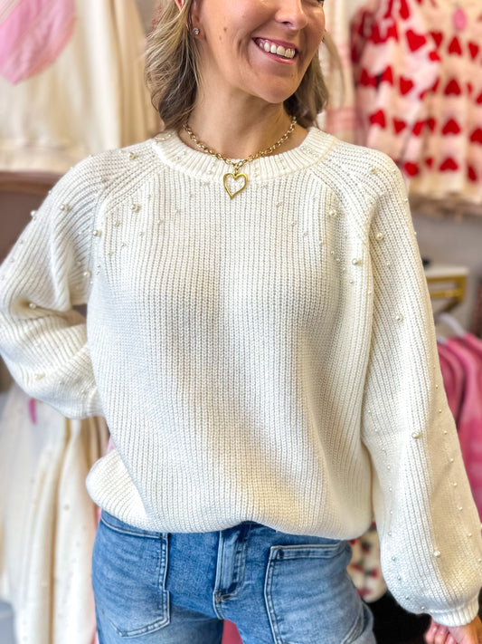 Pearl Darling Knit Sweater