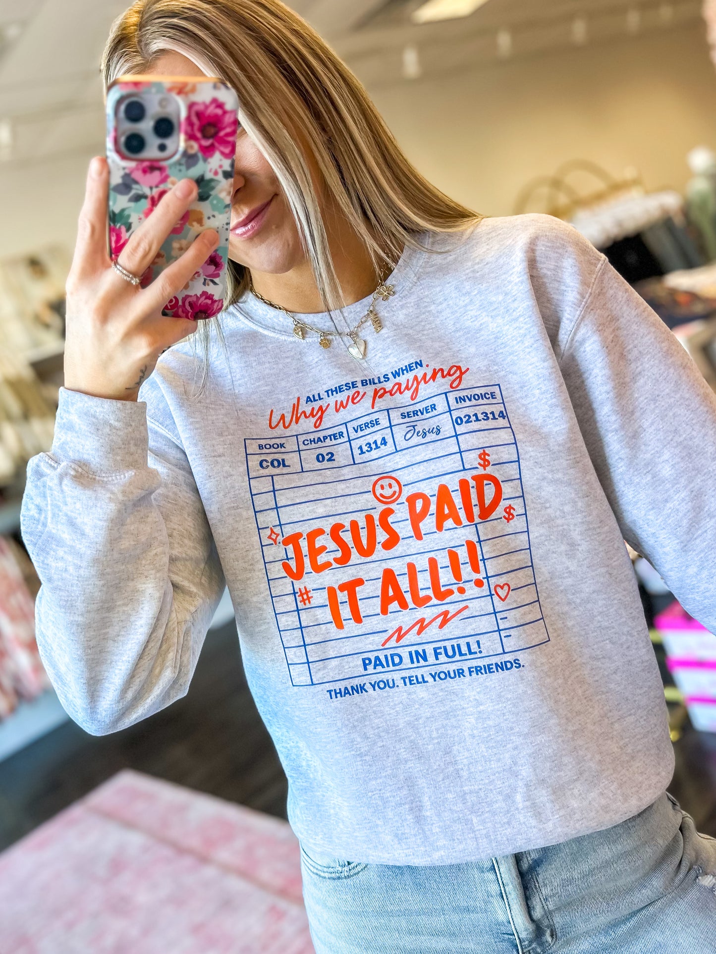 Jesus Paid It All Crewneck