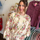 Vintage Blooms Oversized Sweatshirt