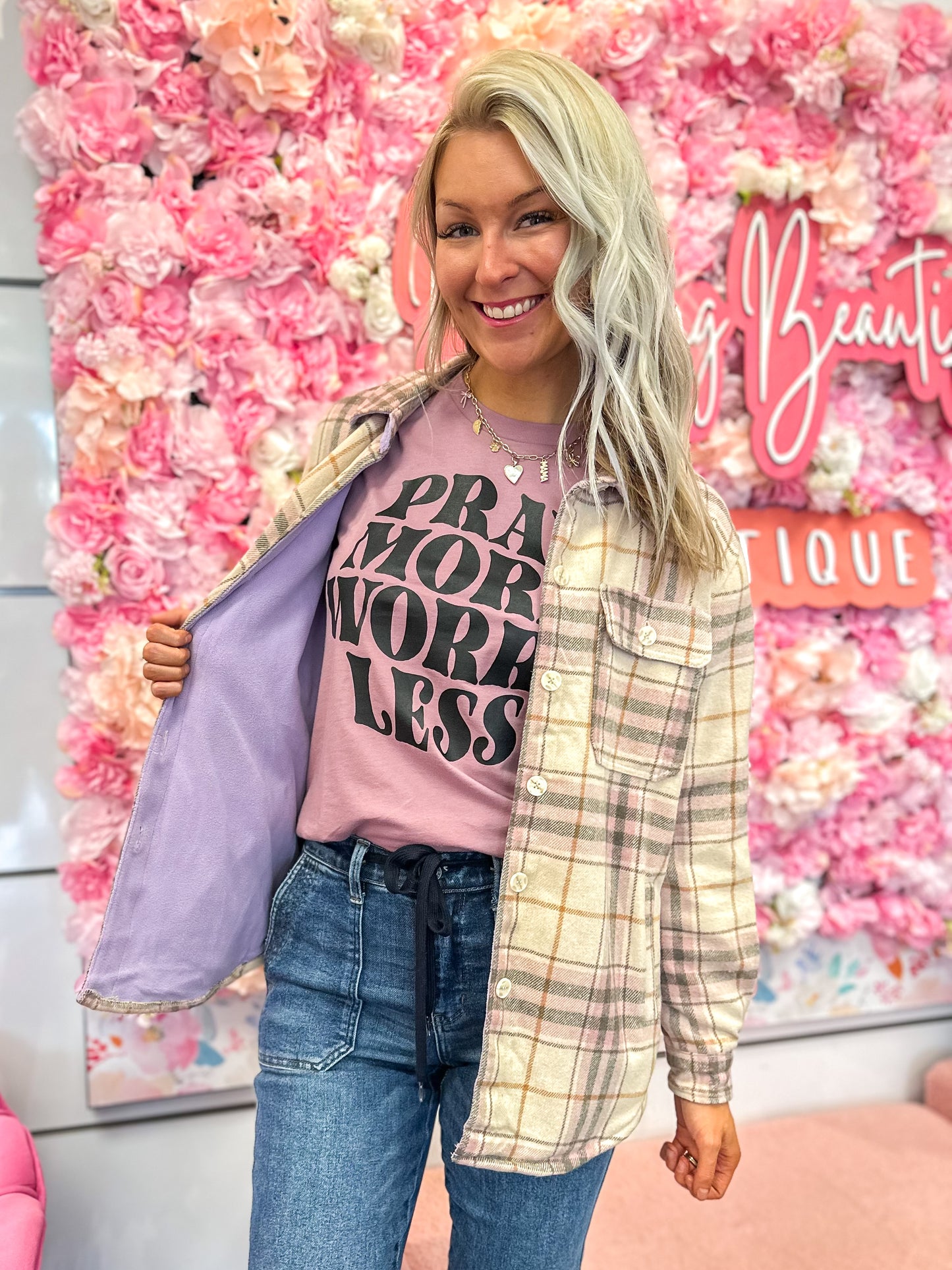 Finley Flannel Fleece Lined Shacket