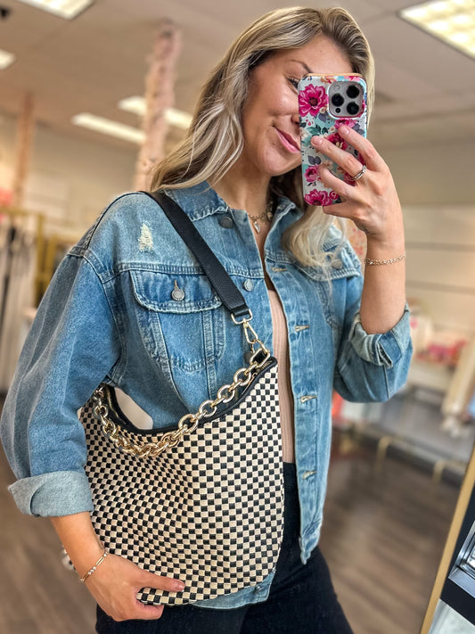 Sienna Slouchy Woven Shoulder Bag