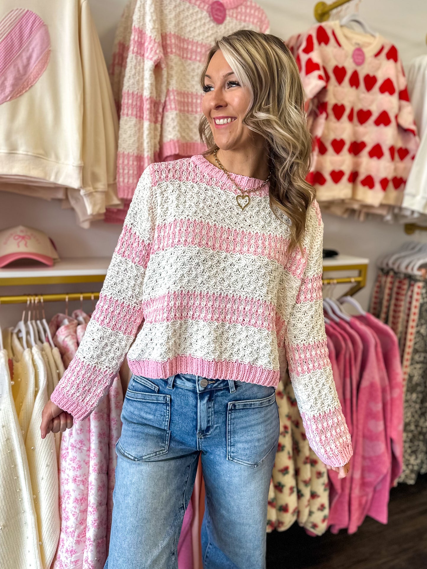 Cozy Crush Striped Knit Sweater