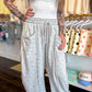 Wildflower Weekend Barrel Pants - Heather Grey