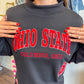 Ohio State All Over Scatter Oversized Funnel Neck | Gameday Social Apparel Co.®