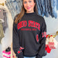 Ohio State All Over Scatter Oversized Funnel Neck | Gameday Social Apparel Co.®