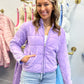 Waverly Washed Quilted Jacket - Lavender