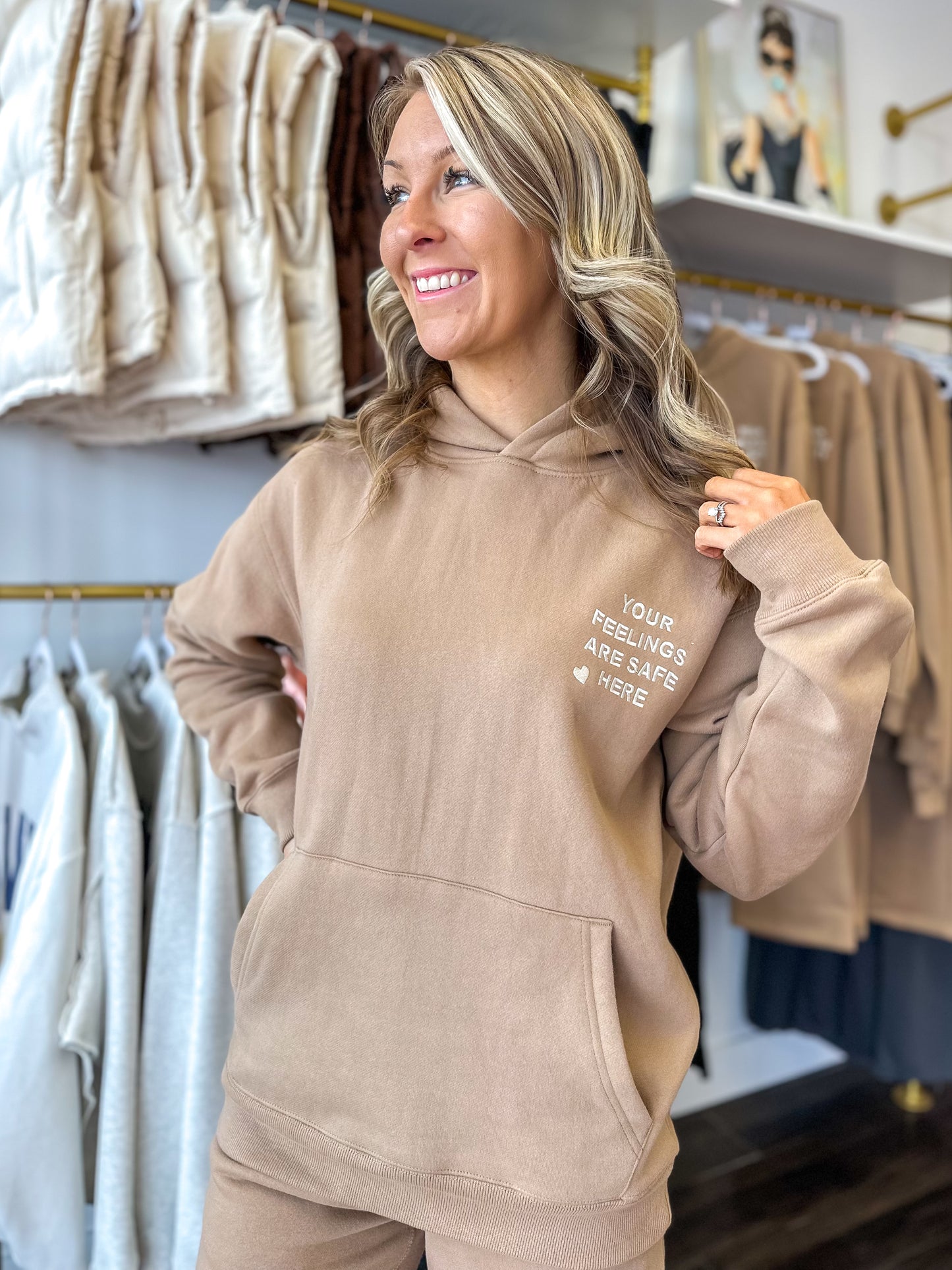 Your Feelings Are Safe Here Hoodie