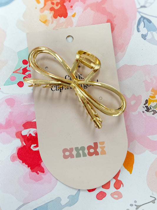 Radiant Bow Claw Clip