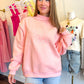Pray Embroidered Mock Neck Sweatshirt