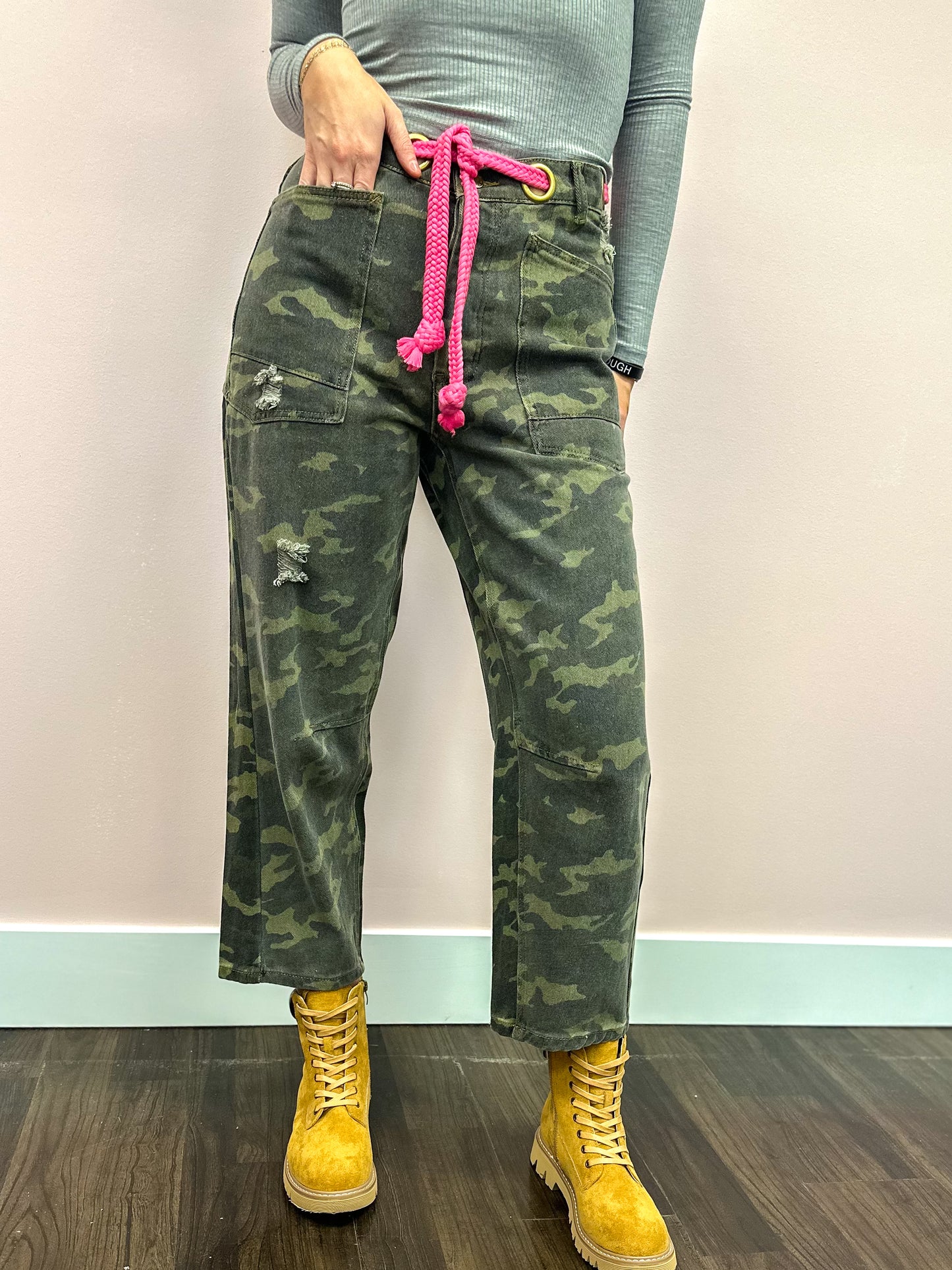Camille Camo Print Pants
