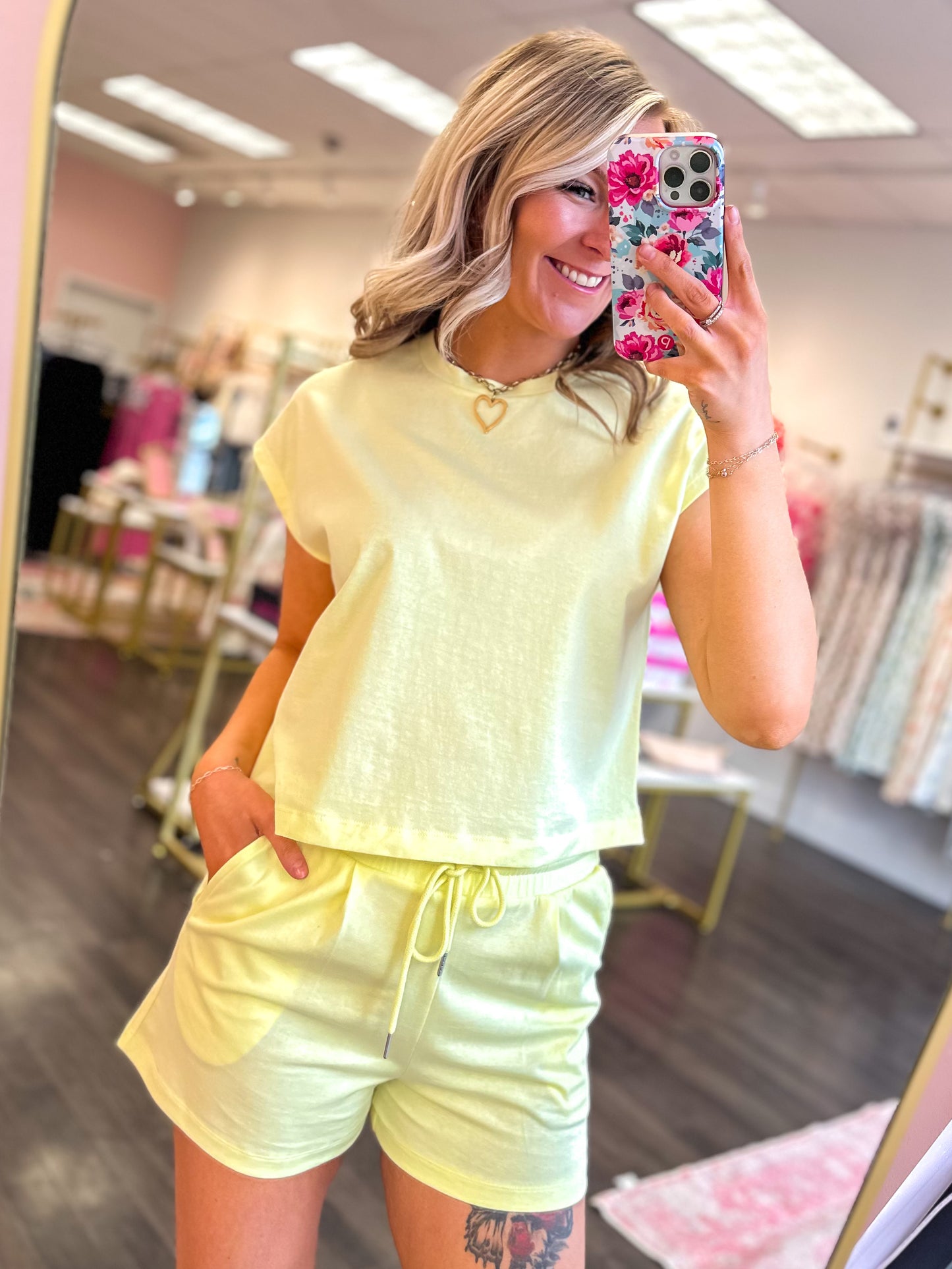 Lemon Drop Short Set