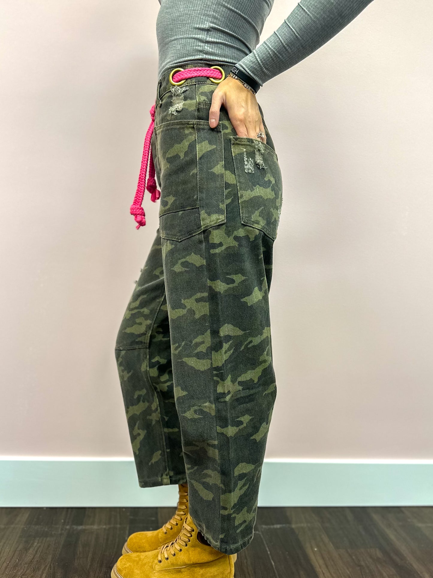 Camille Camo Print Pants