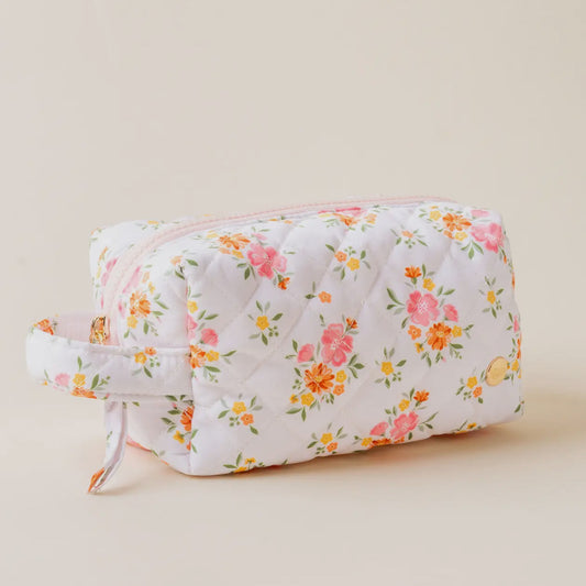 Essentials Quilted Cosmetic Pouch